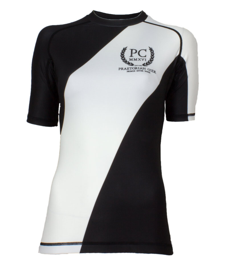 Ranked Rash Guard Short Sleeve White (Womens)