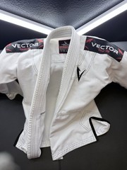 Vector Sports Attila Series Kids Unisex BJJ Gi Set K4 White Jacket & Pants