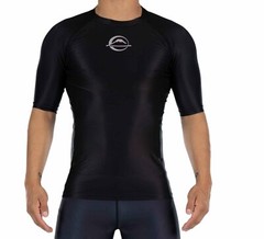 Fuji Sports Baseline IBJJF Ranked BJJ Jiu Jitsu ShortSleeve SS Rashguard – Black