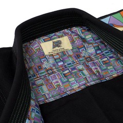 Albino and Preto Black BJJ GI Kimono Stained Glass Edition