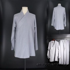 2PCS High-grade Cotton&Linen Shaolin Monk Kung Fu Clothing Zen Buddhist Uniforms