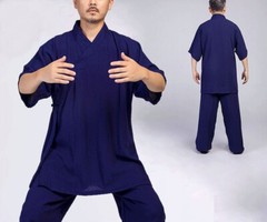 Summer top quality Linen kung fu uniforms tai chi clothing martial arts suits