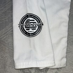 Size 150 (US 12) TECH MMA Martial Arts TAEKWONDO PANTS Kids White Youth