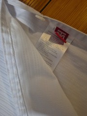 Mooto Taekwondo Uniform Top White Collar Martial Arts Dobok Jacket Size 150 (1)