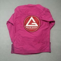 Gracie Barra Equipe GB Edition Jiu-Jitsu Ripstop Kimono Girls Y3 Pink Open Front