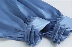 Summer Acetate Ice Silk Taiji Suit Tai Chi Uniform Six Colors Long Sleeved Wushu
