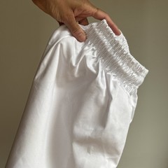 White Martial Arts Gi Pants Karate Taekwondo Uniform Drawstring Size 4 Cotton