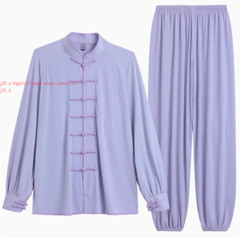 UPF50+Sunscreen Tai chi Uniform Ice Silk Kung fu Suit Martial arts Wing Chun Set