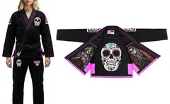 Raven Fightwear Women’s La Calavera Catrina Brazilian Jiu Jitsu Premium BJJ Gi