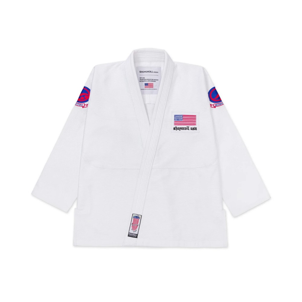 Shoyoroll RVCA Batch 151 BJJ Kimono GI Uniform Suit 450 GSM White With Free Bag