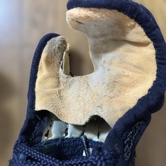 Japanese Kendo Kote Gloves Armor Navy Blue Size M Elementary Junior
