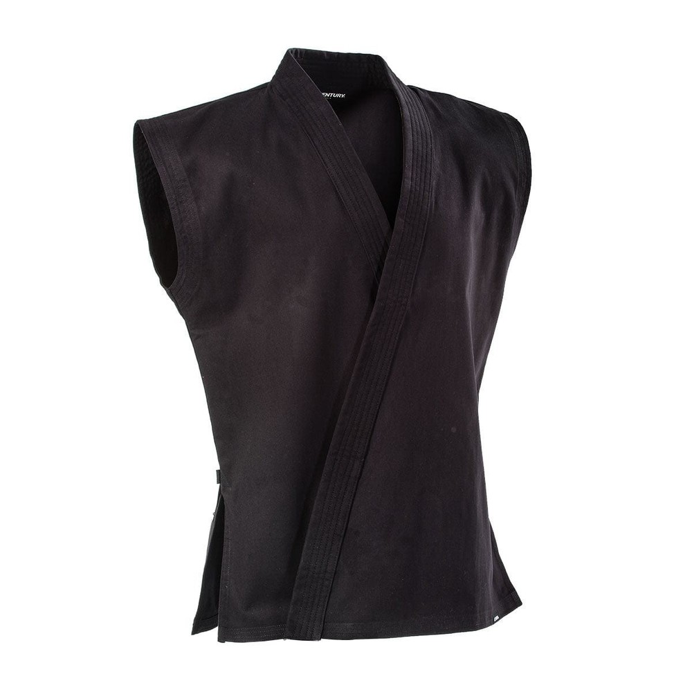 8 OZ. MIDDLEWEIGHT BRUSHED COTTON SLEEVELESS KARATE JACKET