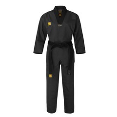 Mooto Uniform Gi Dobok V TaeKwonDo TKD Training Competition KTA WT Logo Black