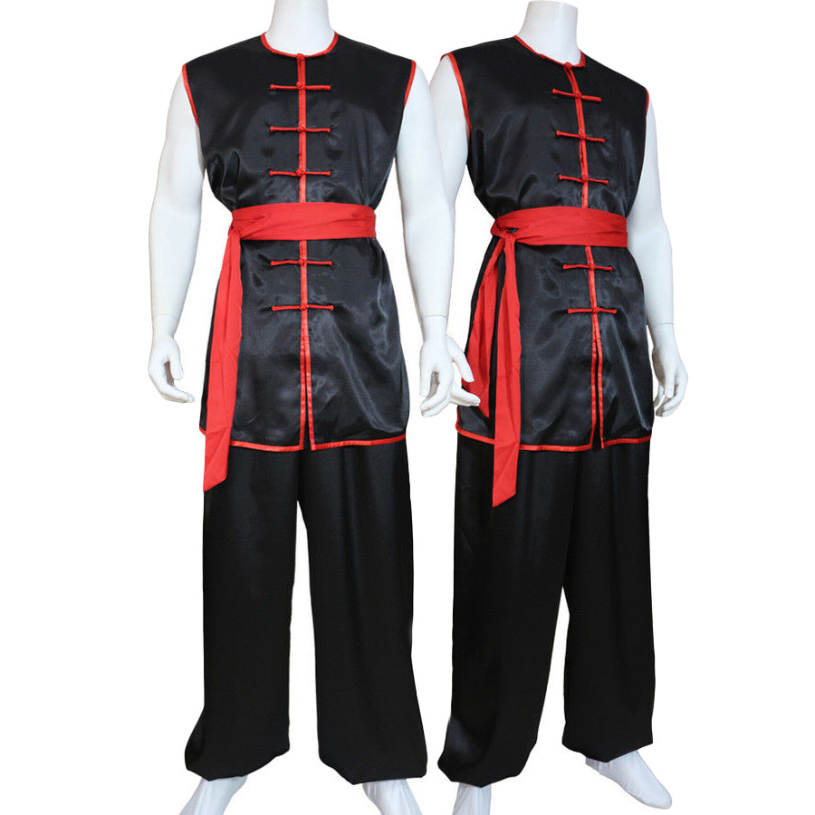 Sleeveless Kung Fu Tai Chi Uniform Martial Arts Suit Nanquan Shaolin Outfit Sets