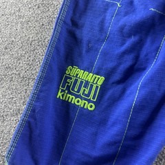 Fuji Suparaito Jiu Jitsu Gi Kimono Mens Large Blue A3 BJJ Jacket Pants Set