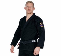 Fuji Sports All Around Mens Brazilian Jiu Jitsu Gi BJJ – Gold – Black w Purple