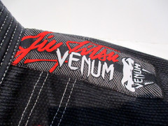Venum Jiu Jitsi „Challenger” Series Jacket Youth Size C3, Black Cotton Red Trim
