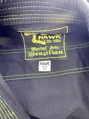 Hawk Jiu-Jitsu Kids Unisex BJJ Gi Set K3 Black/Green Jacket & Pants