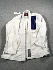 Break Point SKMA Warrior Jiu-Jitsu Kimono Jacket Mens A0 White Cotton Open Front