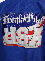 Breakpoint Gi Coat Jacket Adult A3 Blue BJJ Cotton Brazilian Jiu-Jitsu Team USA