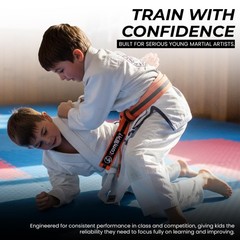 Kids Jiu Jitsu Belt, Premium Cotton BJJ Belt for Boys & Girls, Durable Martia…