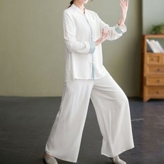 Cotton and Linen Yoga Suit Practice Suit Zen Tea Suit
