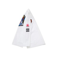 Albino and Preto Fundamental Gi Reserve White BJJ Gi JIU JITSU Kimono 450GSM