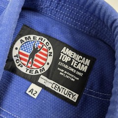 Century American Top Team BJJ Gi Jacket Mens Medium A2 Blue Jiu Jitsu Uniform
