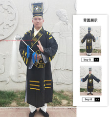 Wudang Taoist Robes Wushu kung Fu Tai Chi Morning Exercise Uniforms With Hat
