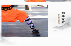 Durable Orange Shaolin Monk Uniform Kung fu Suit Tai chi Martial art Clothes Set
