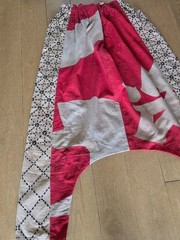 Repurposed Vintage Fabric: Handmade Judo Uniform And Banner, Persimmon-Dyed