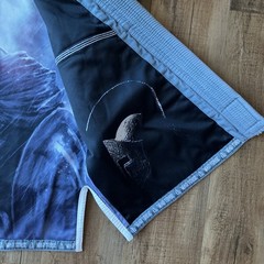 War Tribe Jiujitsu Kimono Gray Blue Warrior Graphic Men’s A1