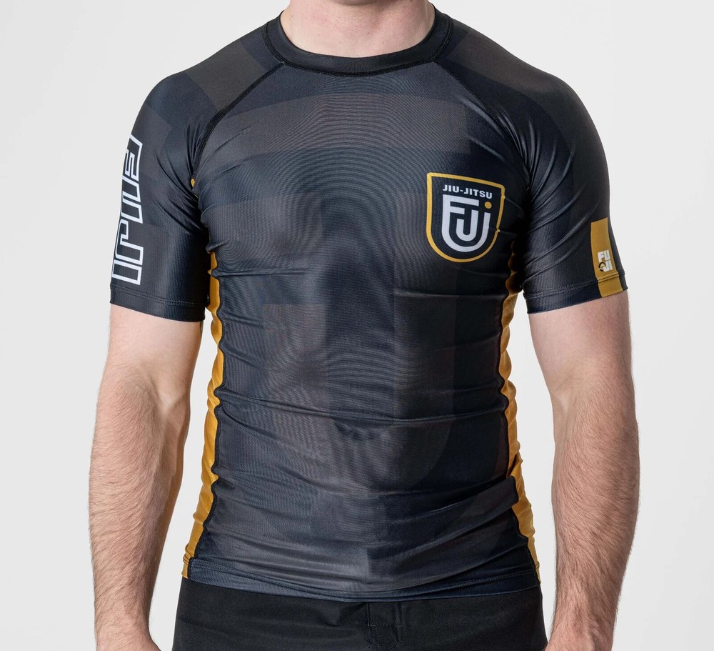 Fuji Flex Lite Mens MMA BJJ Jiu Jitsu Short ShortSleeve SS Rashguard – Rebel