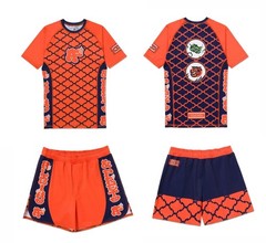 Brazilian Jui Albino and Preto X NESM Rash Guard SS & Loose Short No Gi Uniform