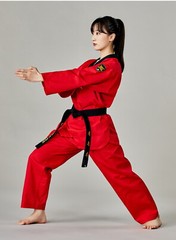 MOOTO MTX Scarlett Red Color Uniform WT Demonstration Team Dobok Performance