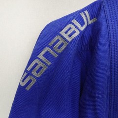 Sanabul Gi Jacket Adult A2 Blue BJJ Brazilian Jiu Jitsu