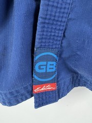 Gracie Barra Brazilian Youth SIZE Y3 Jiu Jitsu Storm Gi Top Only BLUE