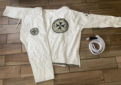Marcio Cruz Kimonos Set Top Bottom Belt Brazilian Jiu-Jitsu MMA White Adult 3