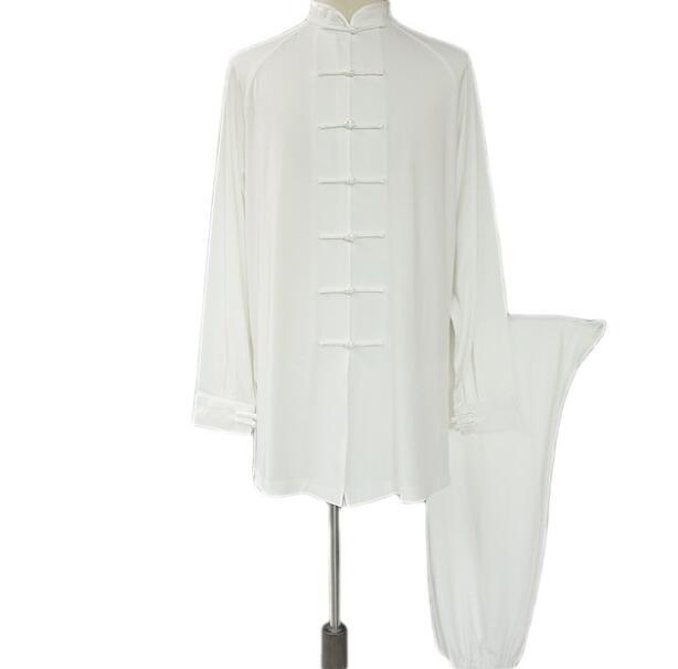 Women Men Milk Silk Martial Arts Uniform Yoga Tai Chi Set Kung Fu Wing Chun Suit
