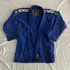 Kingz Kimonos Basic 2.0 BJJ Gi Jacket A1 Blue Brazilian Jiu Jitsu Uniform Top