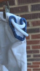 Martial Arts Pants A2 White Blue Reinforced Grappling Gi Adult Pants-40×26