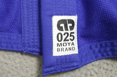 Moya Brand 025 Jiu-Jitsu Gi Jacket Unisex A2 Royal Blue Cotton Open Front Karate