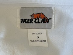 TIGER CLAW Martial Arts Uniform Size 6 Gi White Belt (Description ) Full Uniform
