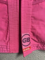 Gracie Barra Equipe GB Edition Lite Kimono Brazilian Jiu-Jitsu Gi PINK Youth Y3