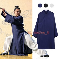 Wudang Taoist Robe Kung Fu Martial Arts Wing Chun Tai Chi Linen Uniform Unisex