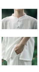 Summer Breathable Short Sleeve Kung Fu Shirts Wing Chun Training Vintage Sport