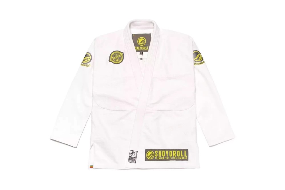 White BJJ Gi Shoyoroll Cut Batch 75 SIX BJJ Uniform 450 GSM Premium Jiu Jitsu
