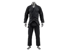 Black Martial Arts Uniform Gi Karate Judo Jiu Jitsu Taekwondo Training Suit