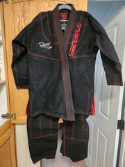 Sanabul Rigan Machado BJJ Gi A1 Black Red Signature Edition Jiu-Jitsu Kimono