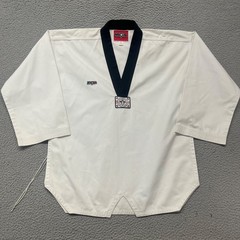 Macho Martial Arts Gi Adult 4 White Popover Top Vintage Jiu Jitsu Taekwondo
